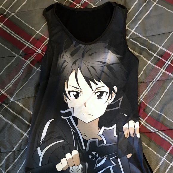 Hot Topic Tops - Kirito Sword Art Online SAO Anime Tank Top